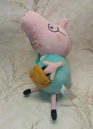 Мягкая игрушка папа свин свинка пеппа peppa pig