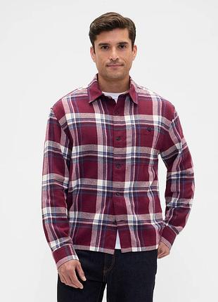 Мужская фланелевая рубашка gap в клетку