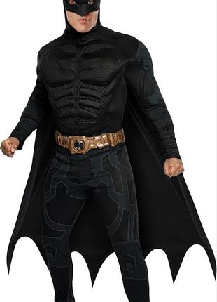 Плащ бэтмена супергерой карнавальный костюм мужской the dark knight / классический batman