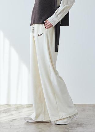 Штани спортивні жіночі nike sportswear velour wide-leg pants