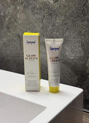 Сонцезахисний крем supergoop mini unseen sunscreen spf 30, 10 ml