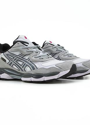 Asics gel-nyc white steel grey gore-tex