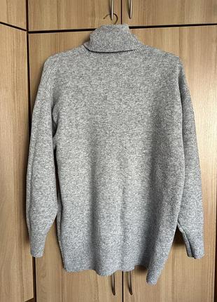 Светр сірий h&m 4