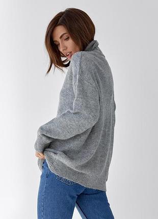 Светр сірий h&m