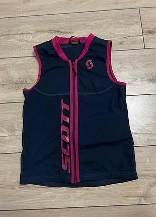 Жіночий / підлітковий захисний жилет scott actifit plus vest (розмір xs-s / дитячий m), черепаха захист спини лижний сноуборд велосипедний