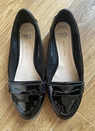 Чёрные лоферы , балетки primark