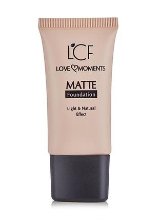 Тональний крем для обличчя lcf love moments matte foundation 02, 30 мл