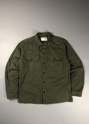 Сорочка сорочка-куртка selected homme overshirt olive khaki l
