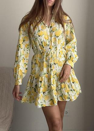 Сукня з лимонами h&m