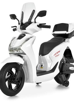 Дитячий електромобіль мотоцикл m 6535el-1(24v) до 60 кг, білий