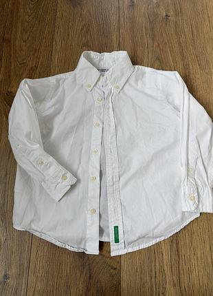 Рубашка біла united colours of benetton 110 116