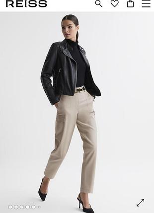 Шерстяные стильные брюки карго reiss