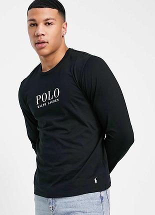 Чоловічий новий оригінальний котоновий лонгслів ralph lauren розмір l