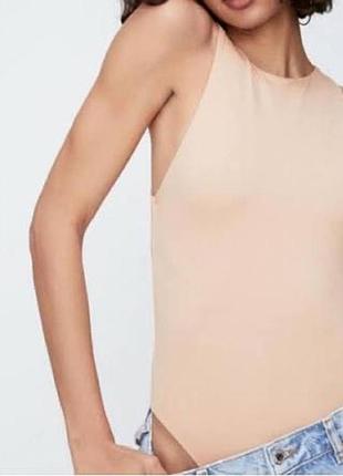 Бежеве жіноче боді zara m