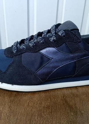 Кроссовки diadora heritage trident w low satin suede оригинал размер 39 (24.5 см) португалия