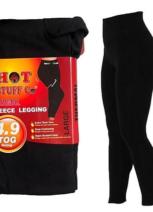 Чорні жіночі термолегінси hot stuff co розмір l
