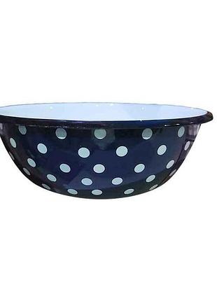 Миска ем. 1,5л /0 синяя полька (i0308) тм idilia