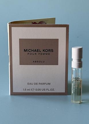 Michel kors	absolu 1.5мл аромат пробник парфум