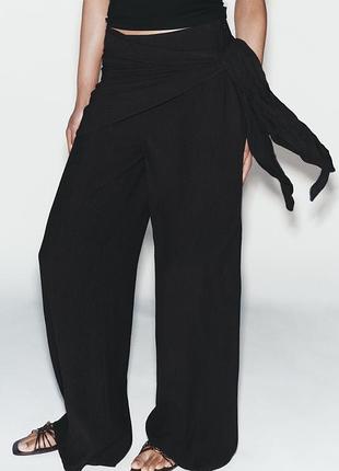 Широкие брюки с платком от zara