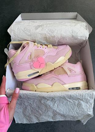 Кросівки nike air jordan 4 retro "iced carmine" (pearl pink)