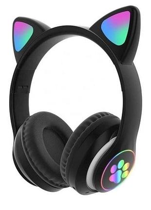 Бездротові bluetooth навушники headset cat з котячими вушками