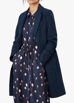 Пальто бренда joules langley tweed longline coat