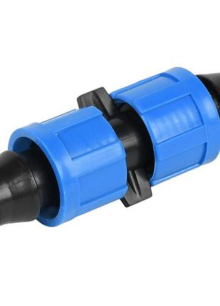 Фитинг stenson r41903 для капельной ленты pp 7,7×2,7 см. синий с черным