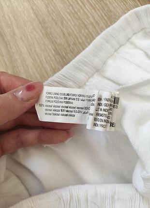 Белая юбка pull &amp; bear с шортиками 6