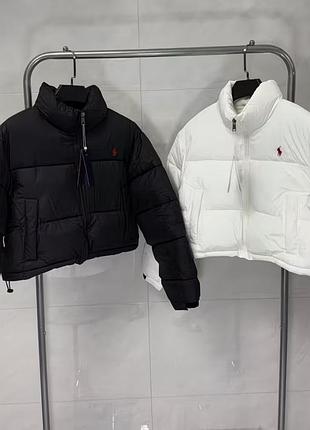 Пуховик куртка polo ralph lauren зимова курточка укорочена