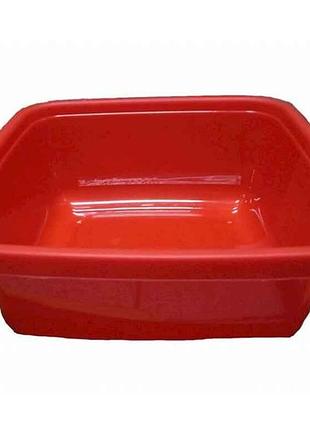 Миска 6 л квадратная 01-красный 1040-01 тм lamela