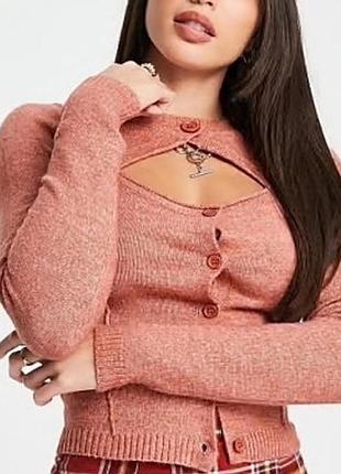 Кардиган жіночий, кофта на ґудзиках asos, розмір xs