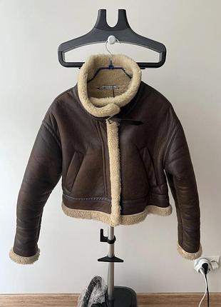Дубльонка в стилі авіатор zara