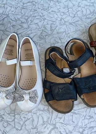 Взуття дитяче (31р, 32р,34р,30р ) шкіра  бренду geox, zara, richter, bass