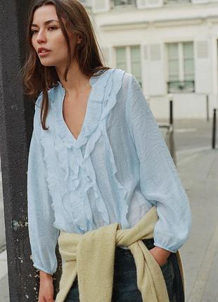 Легкая романтичная блуза от zara