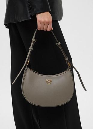 Сумка pinko moon mini оригінал фірмова брендова багет міні пінко шкіра шкіряна кросбоді