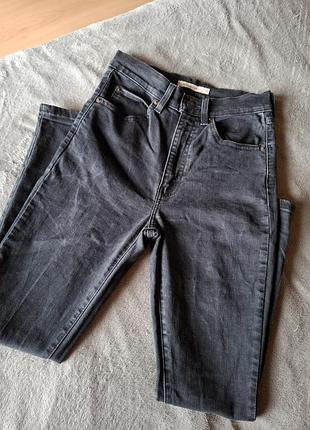 Оригінальні жіночі джинси levi's premium retro high skinny, розмір 27 (w27)