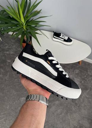 Черные кеды унисекс vans old skool mte 1 gore-tex black white х ванс 42