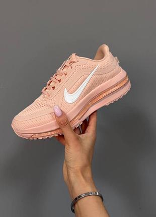 Женские персиковые кроссовки nike air zoom pegasus peach х зум 38