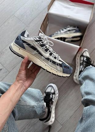 Мужские голубые кроссовки nike p-6000 thunder blue х найк 42