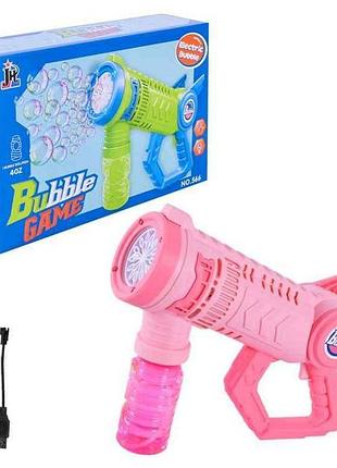 Мыльные пузыри арт.566 пистолет, розовый, аккумулятор тм 7toys