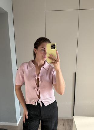 Вʼязане поло zara