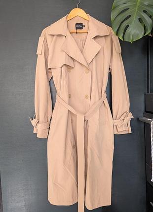 Базовий тренч плащ boohoo