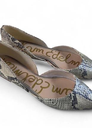 Sam edelman  балетки зі зміїним принтом