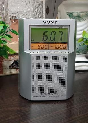 Колекційний вінтажний годинник-радіо sony dream machine icf-c793l