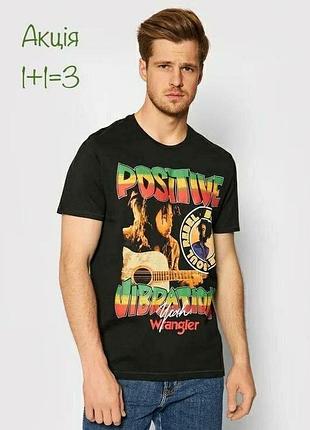 Футболка wrangler x bob marley-postive vibrations tee