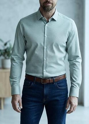 Чоловіча сорочка hugo boss (slim fit, stretch)
