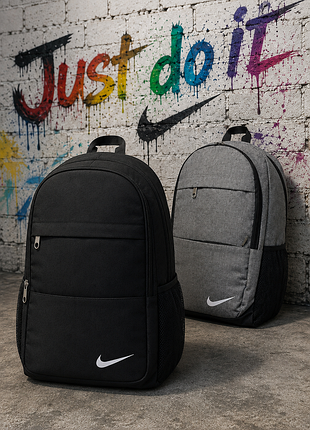 Качественный мужской рюкзак с принтом nike. рюкзак для учебы. цвет: черный.