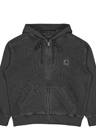 Чоловічий худі зіп carhartt wip nelson i033064.87.gd.03 оригінал