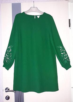 Сукня h&m смарагдова прямого крою
