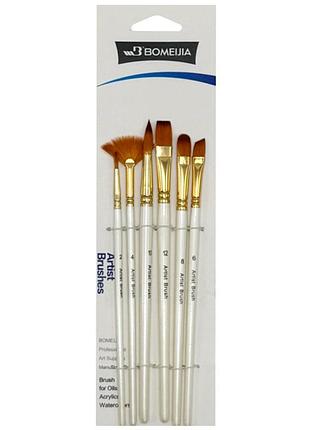 Набор кисточек художественных "artist brush" dscn7673 в наборе 6 штук
